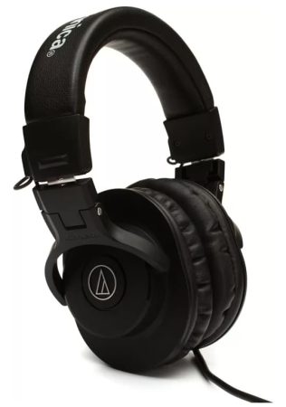 Three quarter view of the Audio-Technica ATH-M30x headphones