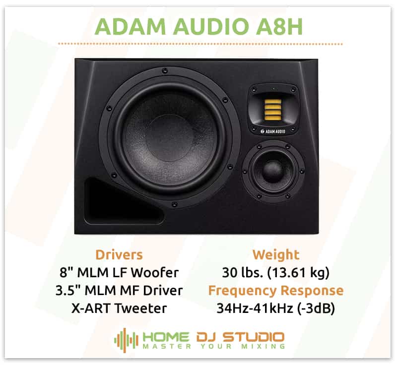 ADAM Audio A8H Specifications.