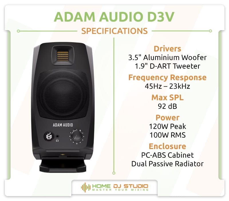 ADAM Audio D3V Specifications.