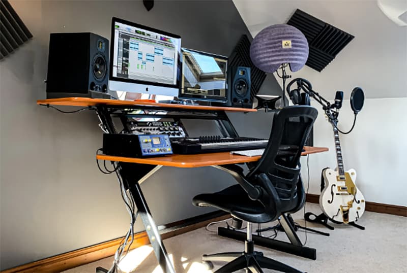 Small music studio.