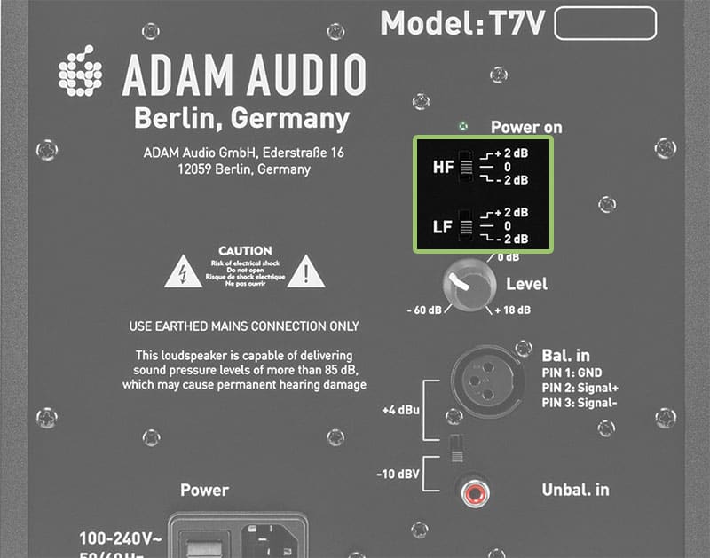 Adam Audio T7V Tuning.