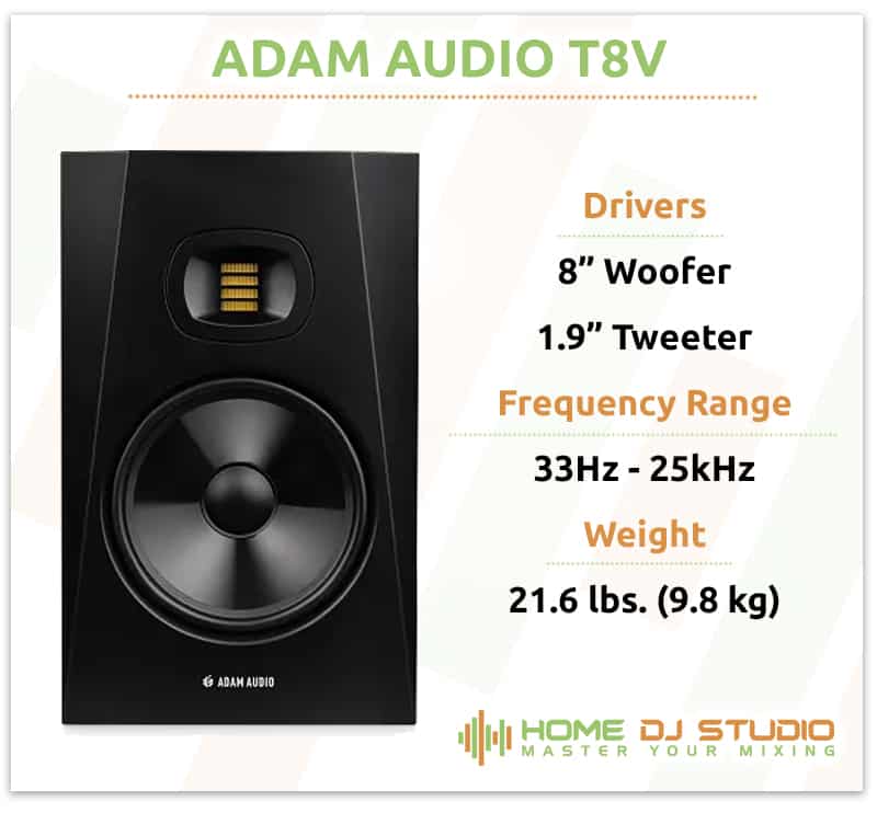 Adam Audio T8V Specifications.