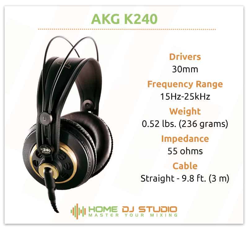 AKG K240 Specifications.