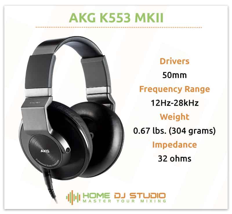 AKG K553 MKII Specifications.
