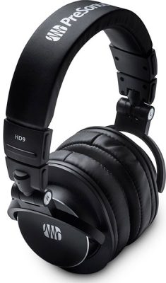 Three quarter view of the PreSonus HD9 headphones.