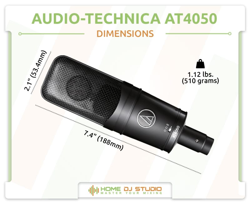 Audio-Technica AT4050 Dimensions.