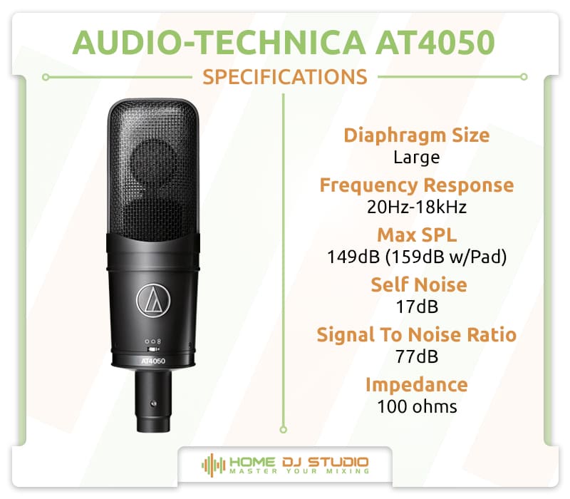Audio-Technica AT4050 Specifications.