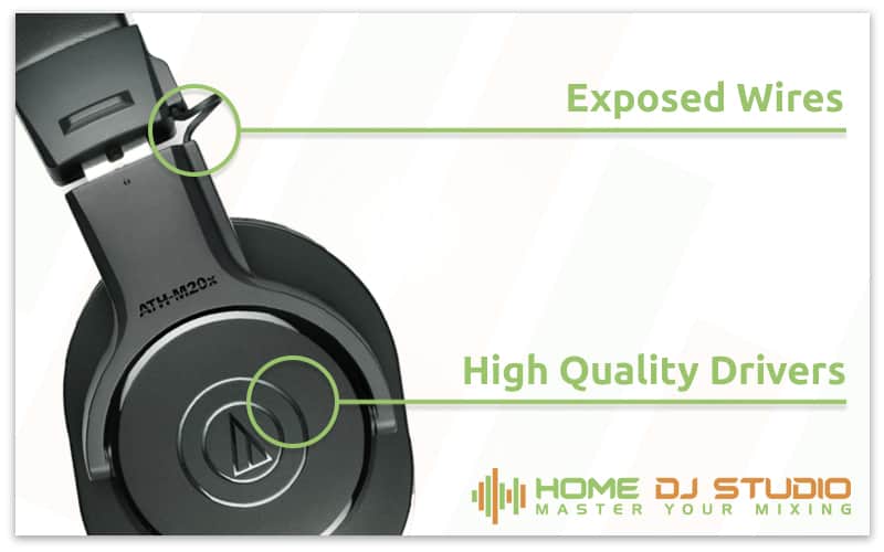 Audio-Technica ATH-M20X Details.