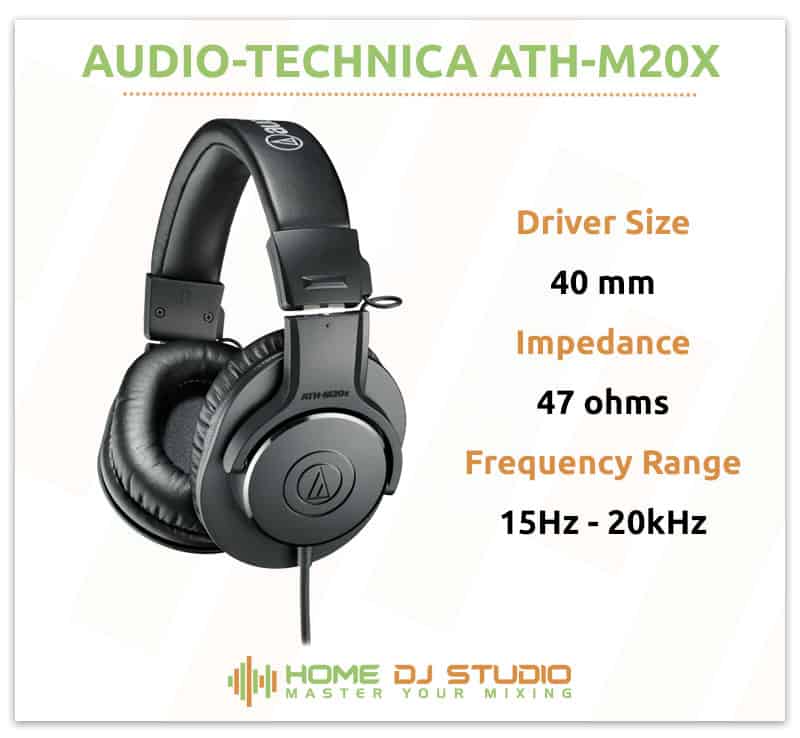 Audio-Technica ATH-M20X Specifications.