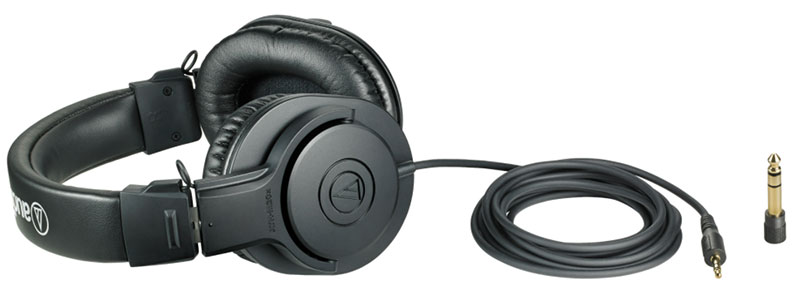 Audio-Technica ATH-M20X with Adapter.