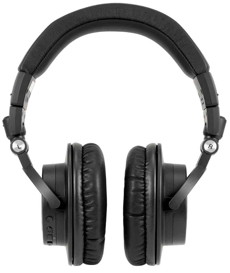 Front view of the Audio-Technica ATH-M50xBT2 headphones.