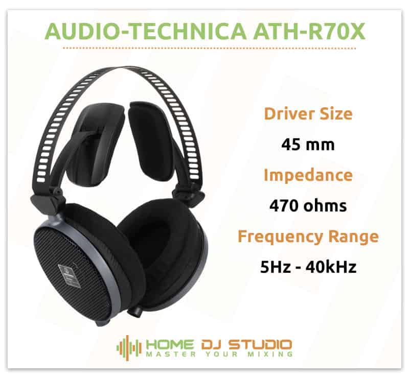 Audio-Technica ATH-R70x Specifications.