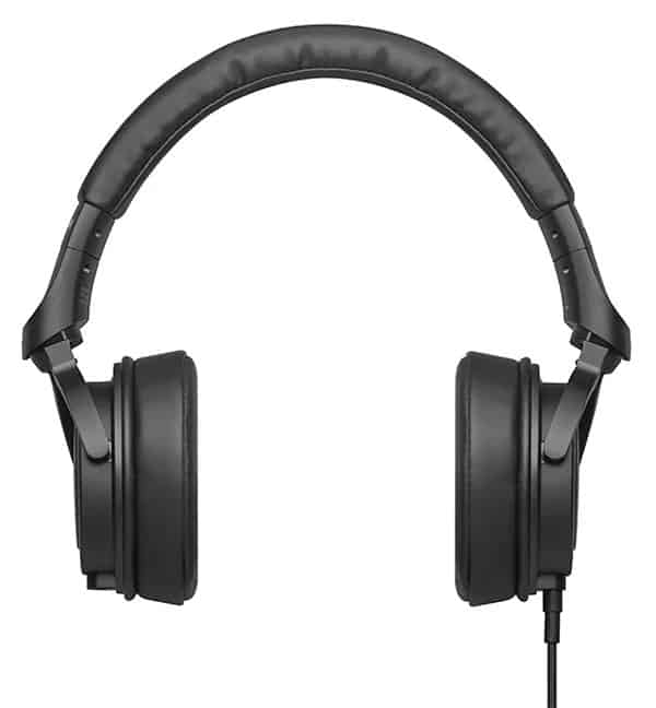 Front view of the Beyerdynamic DT 240 PRO headphones.