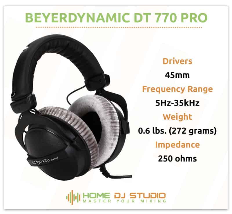 Beyerdynamic DT 770 Pro Specifications.