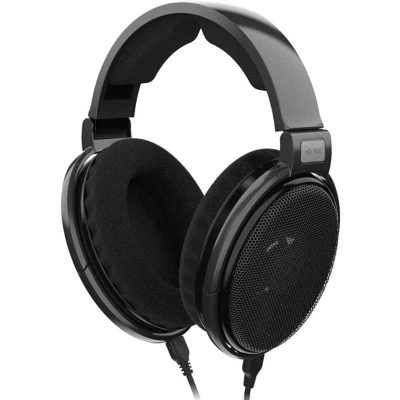 Three quarter view of the Sennheiser HD 650 headphones.