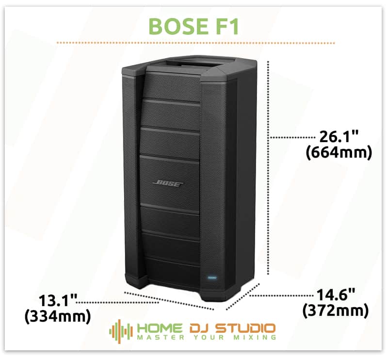 Bose F1 Dimensions
