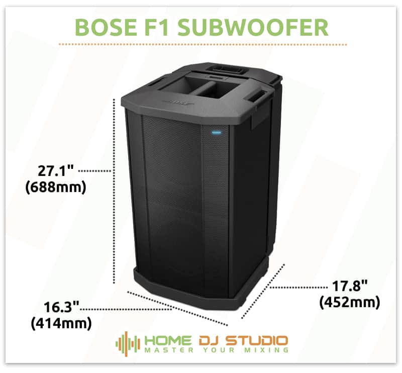Bose F1 subwoofer dimensions.