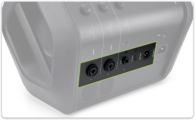 Bose S1 Pro+ Connections.