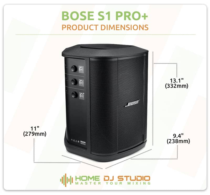 Bose S1 Pro+ Dimensions.