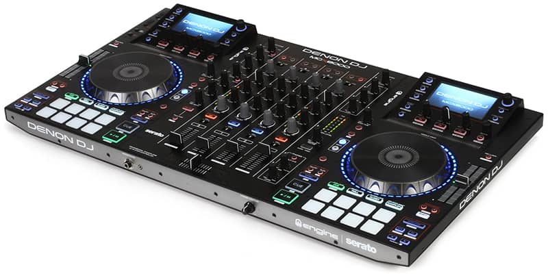 Three quarter view of the Denon MCX8000 DJ Controller