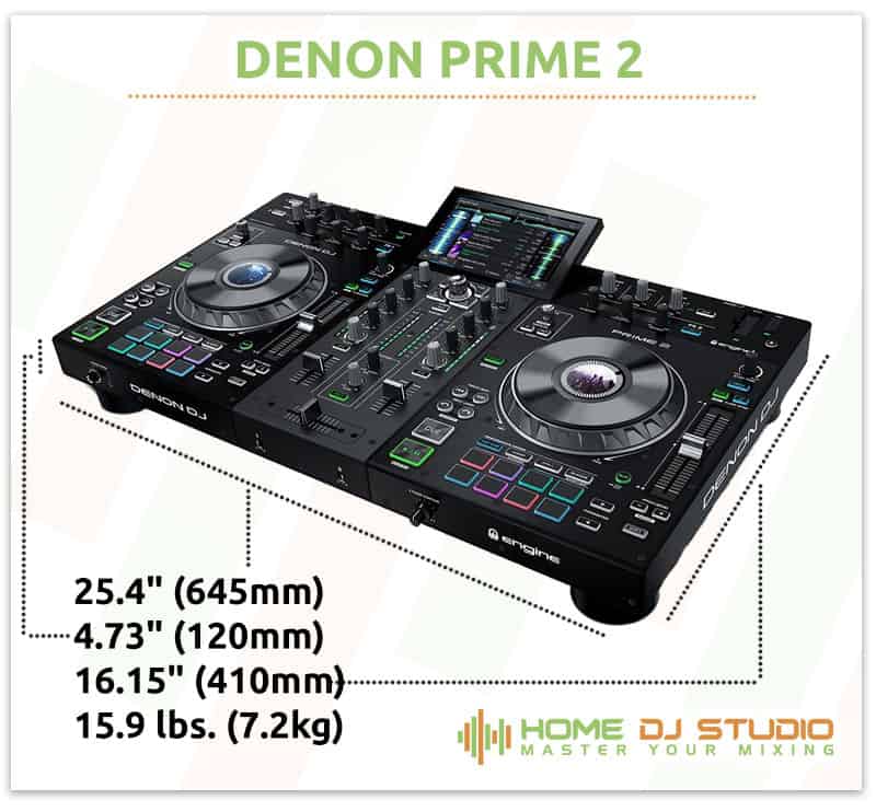 Denon Prime 2 Dimensions