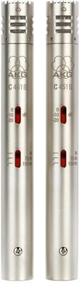 Pair of AKG C451 B microphones.