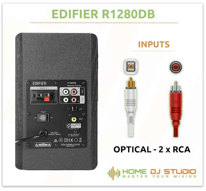 Edifier R1280DB Connection Options