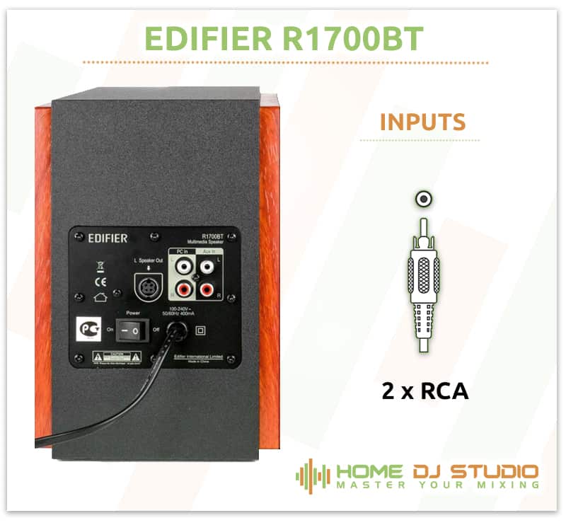 Edifier R1700BT Connection Options