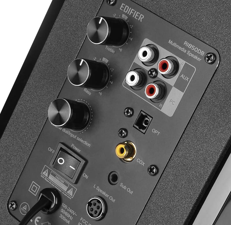Edifier R1850DB Connections