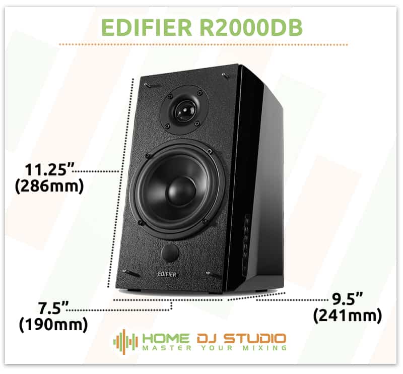 Edifier R2000DB Dimensions