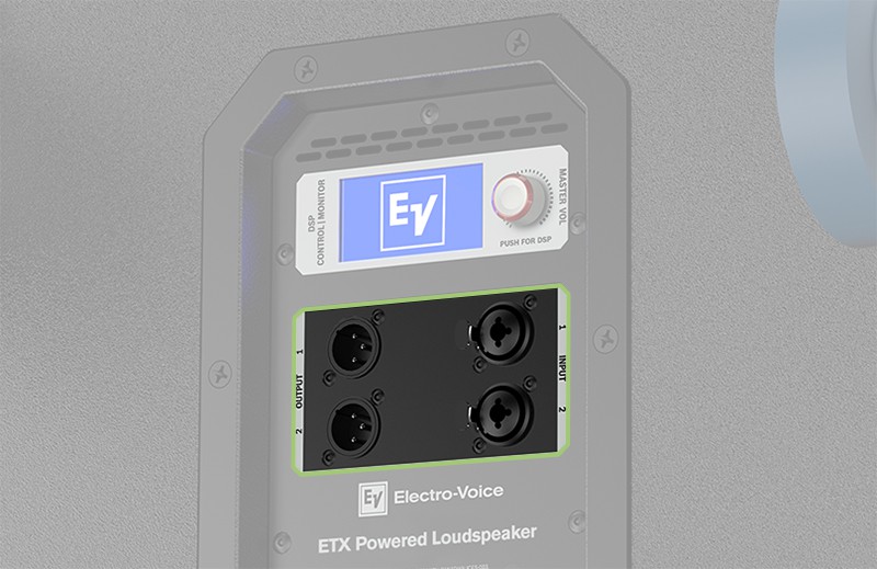 Electro-Voice ETX-15SP Connection Options.