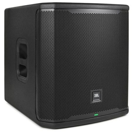 Three-quarter view of the JBL PRX915XLF PA subwoofer.