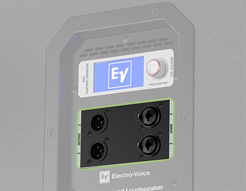 Electro-Voice ETX-18SP Connection Options.