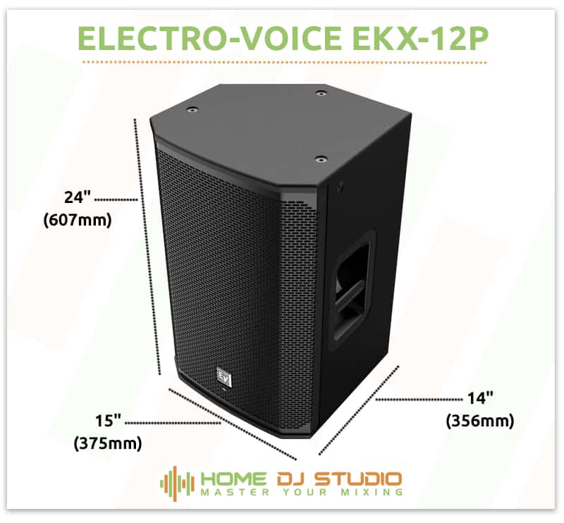 EV EKX-12P Dimensions.