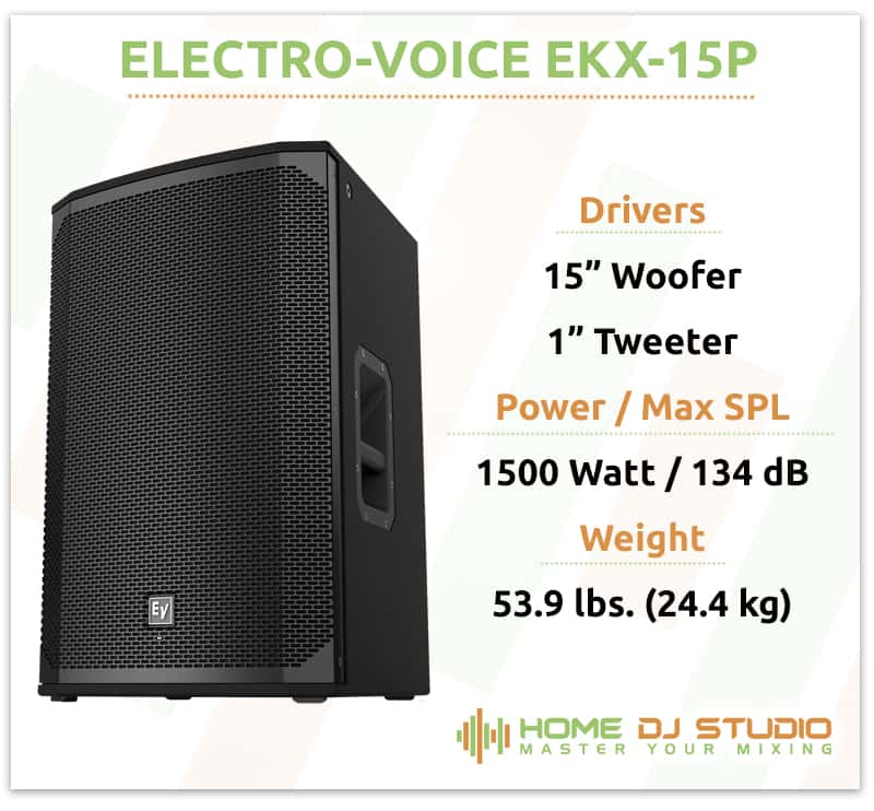 EV EKX 15P Specifications