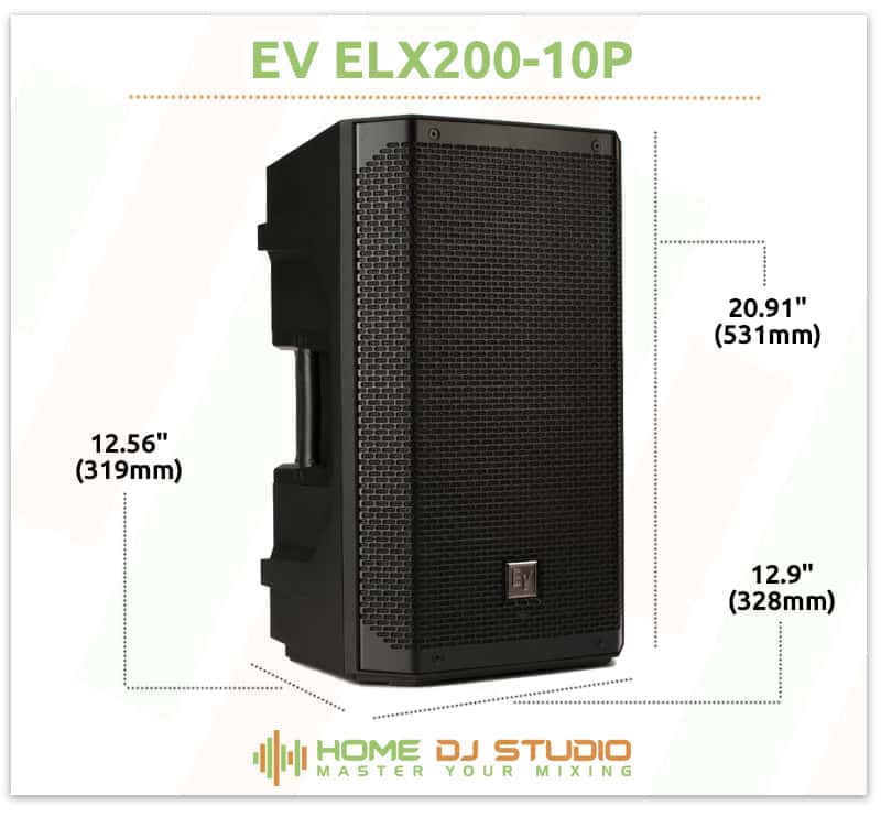 EV ELX200-10P Dimensions.