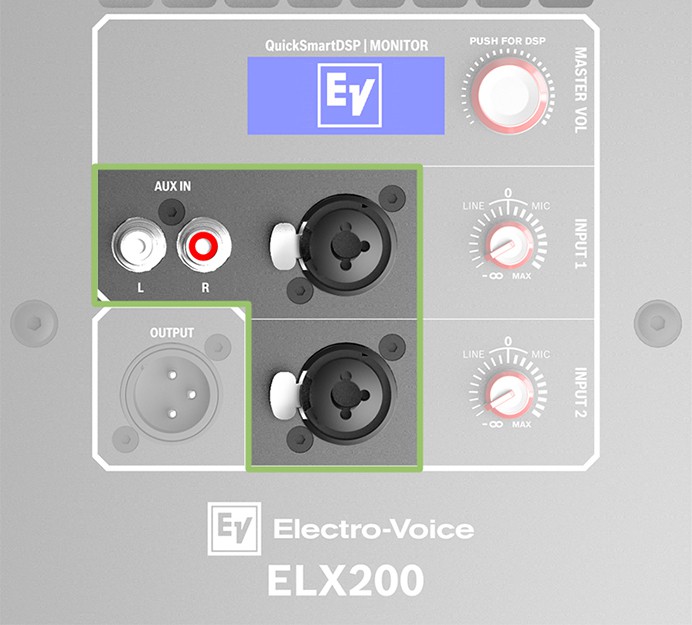 EV ELX200-10P Inputs.