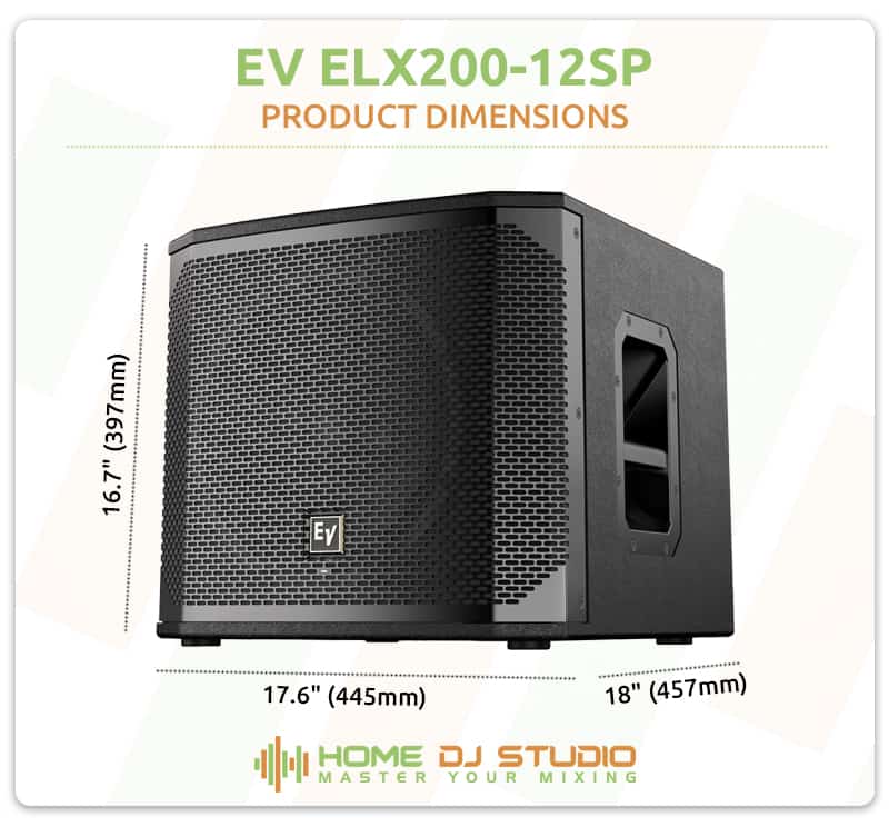 EV ELX200-12SP Dimensions.