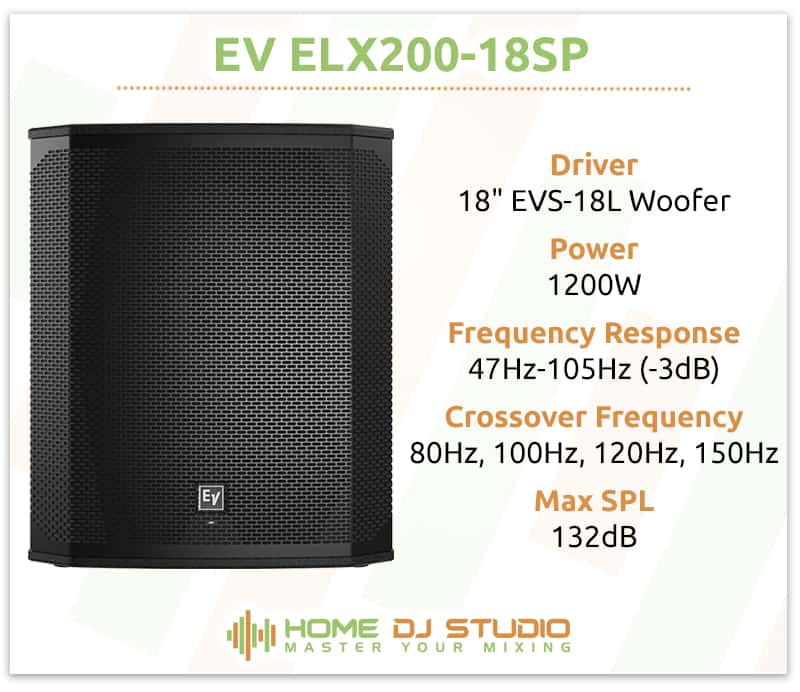 EV ELX200-18SP Specifications.