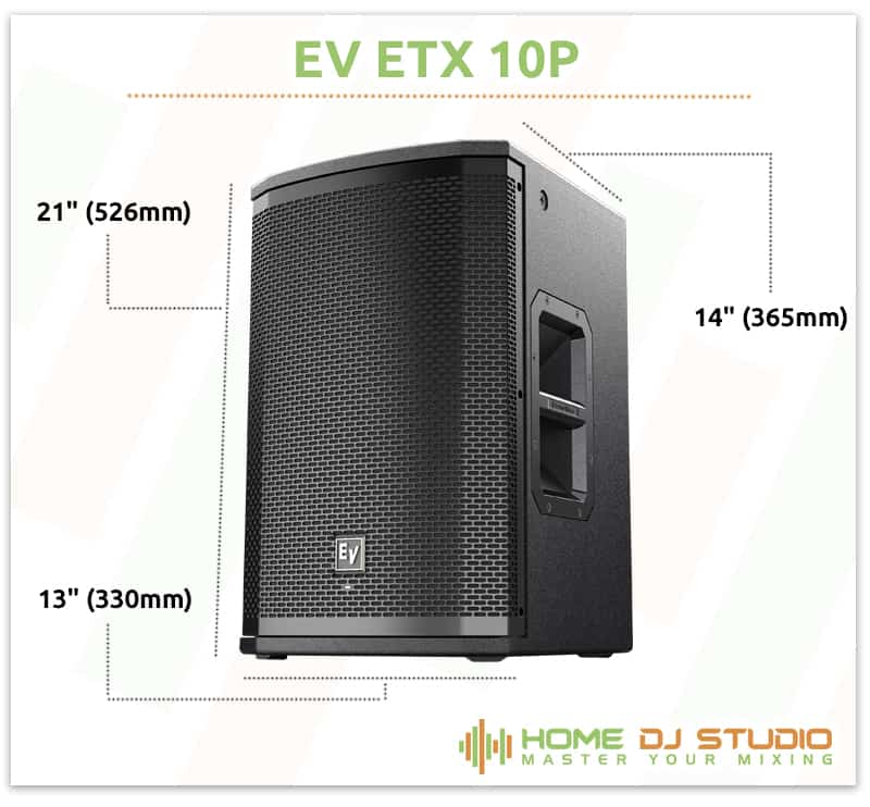 EV ETX 10P Dimensions.