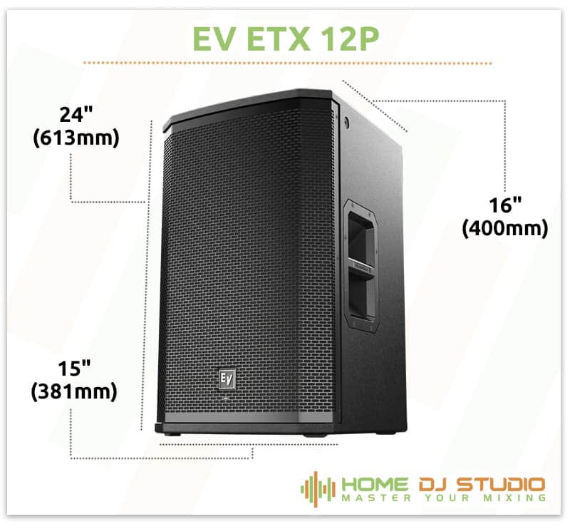 EV ETX 12P Dimensions.