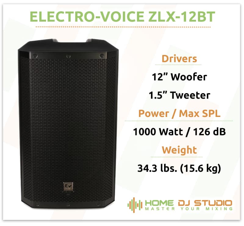 Electro-Voice ZLX-12BT Specifications