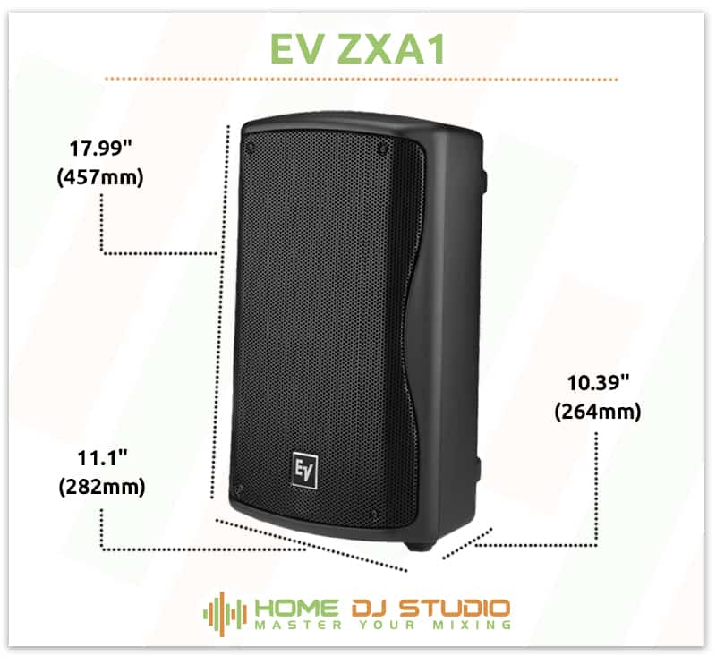 EV ZXA1 Dimensions.