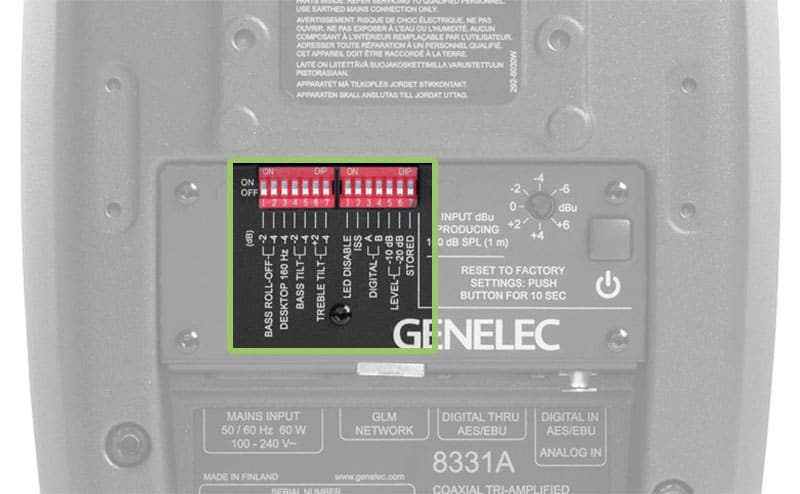 Genelec 8331 Tuning Options.