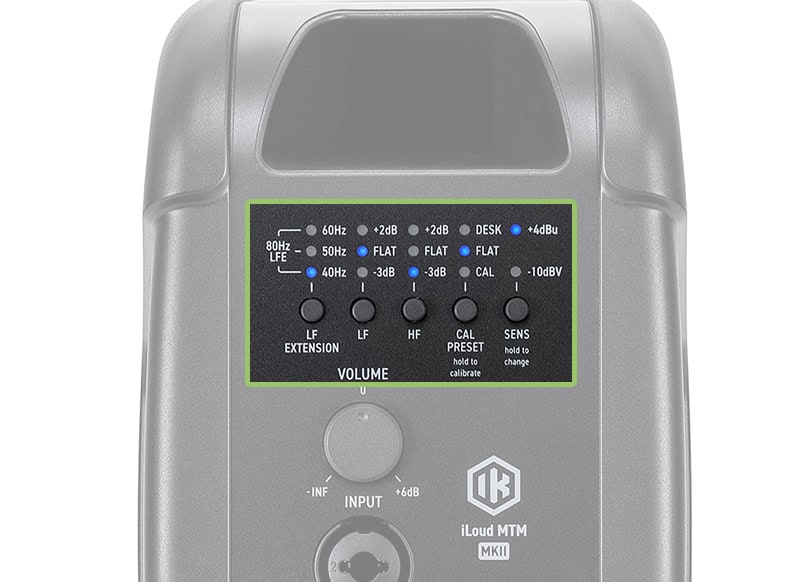 IK Multimedia iLoud MTM MKII Tuning Controls.