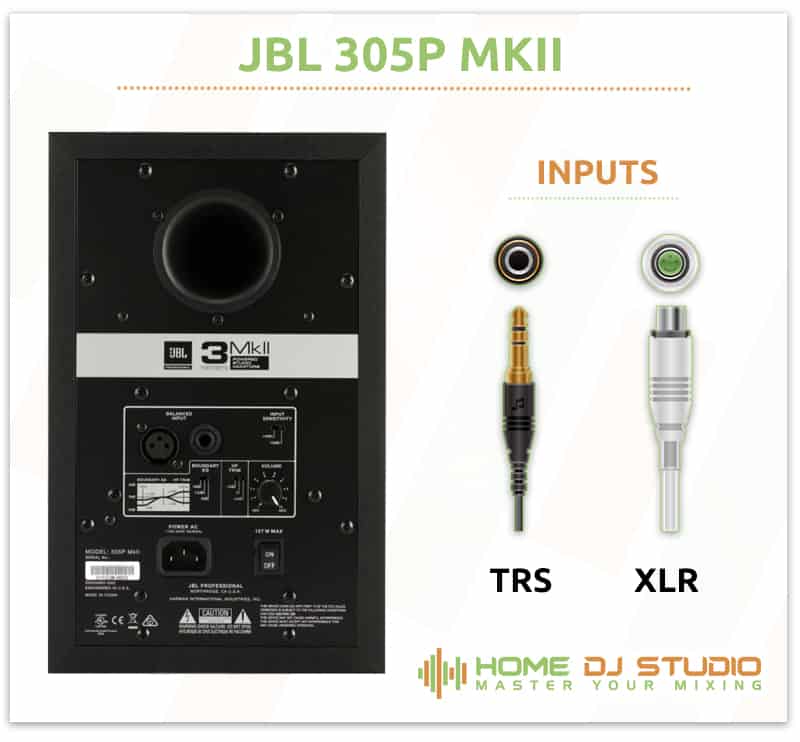 JBL 305P MKII Connection Options