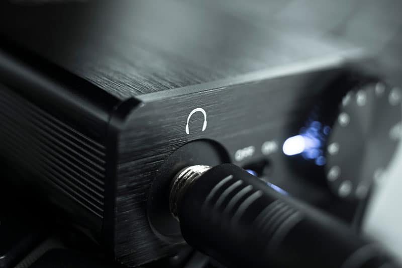 Close up photo of a DAC