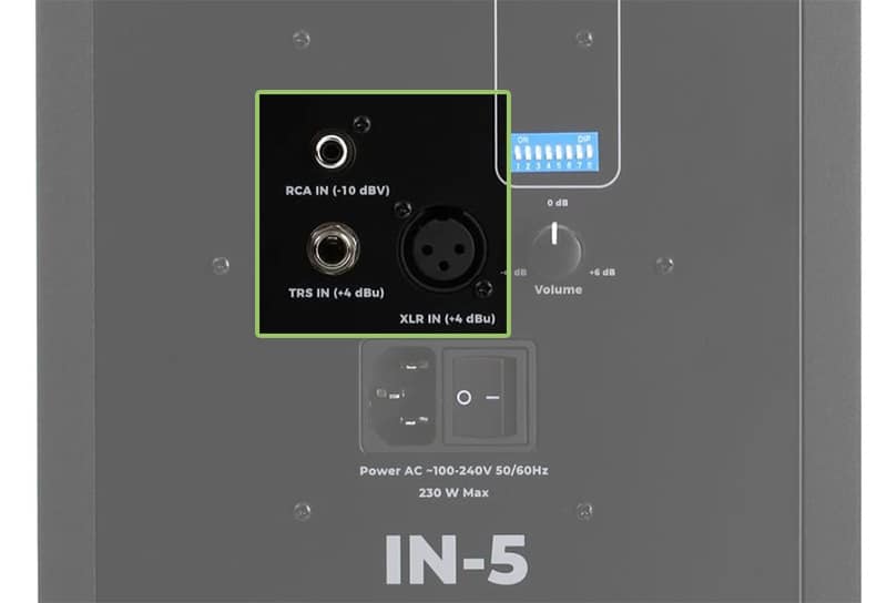 Kali Audio IN-5 connection options.