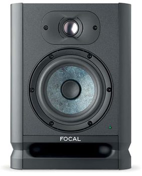 Front view of the Focal Alpha Evo 50 studio monitor.
