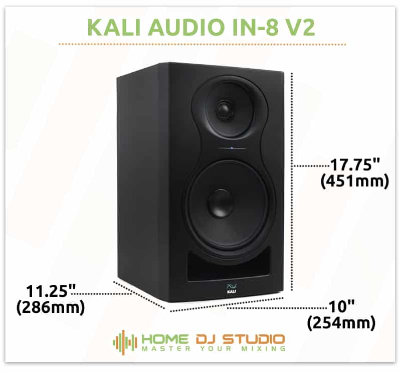 Kali Audio IN-8 V2 Dimensions